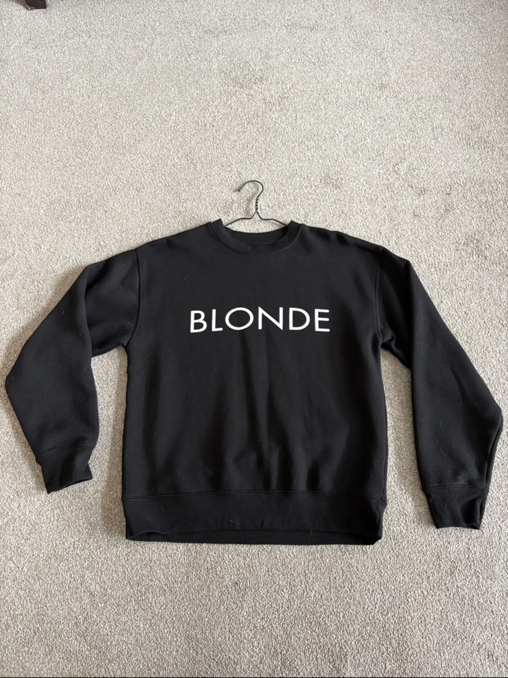Brunette The Label Black Crewneck Sweatshirt
